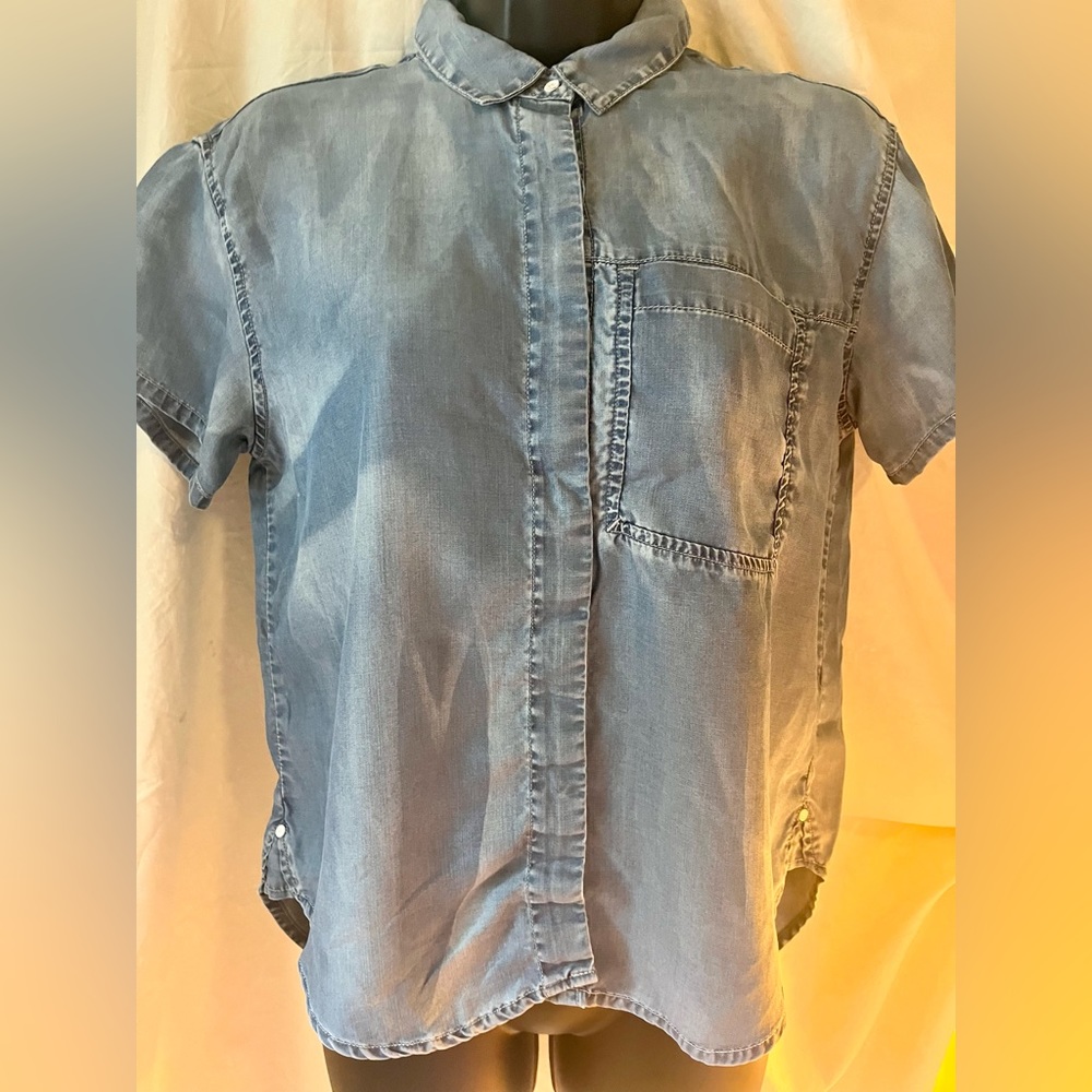 Calvin Klein soft denim button up the front shirt